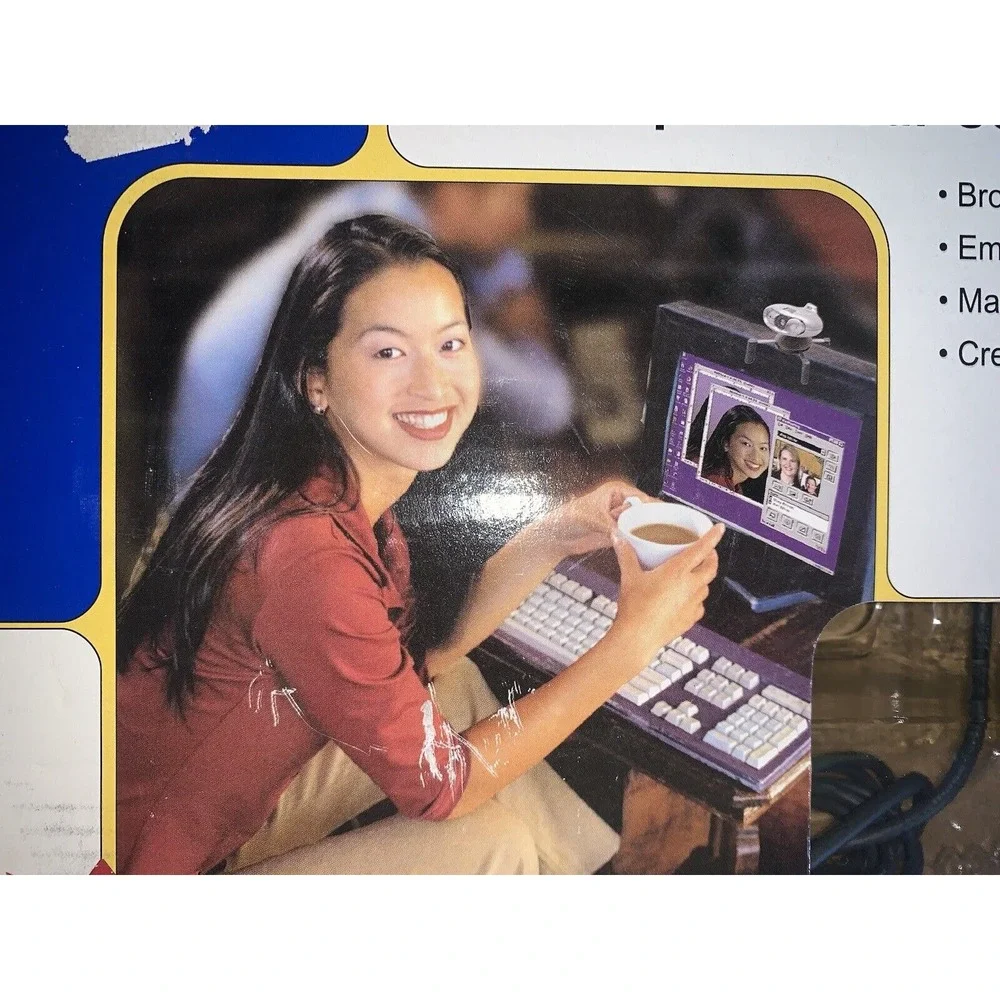 Vintage 1990's Veo Connect Web Camera-Webcam - New In Open Box -Easy Set Up